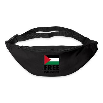 Free palestine - Bum bag - black - Front