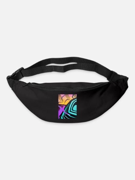 paysage graffiti 1 - Sac banane - noir