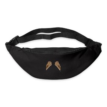 Katzen Pfoten - Gürteltasche - Schwarz - Vorne