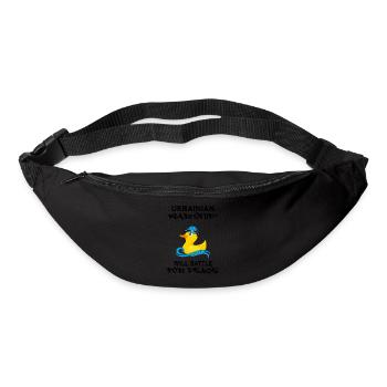ukraine support ukrainian - Gürteltasche - Schwarz - Vorne