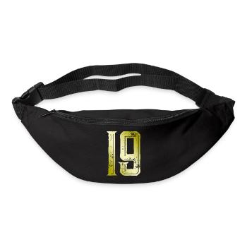19 Symbole numérique - Sac banane - noir - Devant