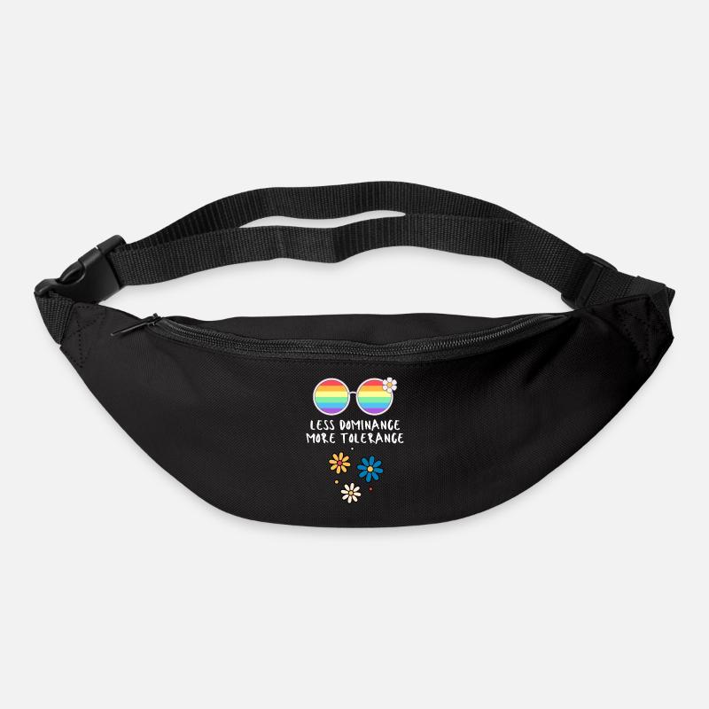Anti dominance more tolerance - Gürteltasche - Schwarz