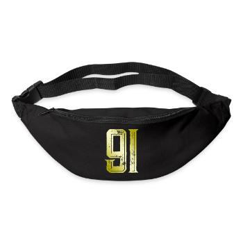 91 Number Symbol - Bum bag - black - Front