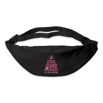 Dobermann Hund Weihnachten Hunderasse - Gürteltasche - Schwarz - Vorne