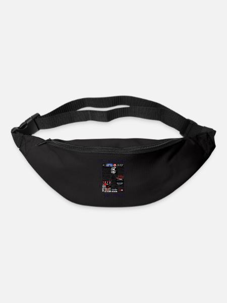Du Bist - Nachrichten - Gürteltasche - Schwarz