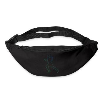 Course de jogging Hommes Femmes Course de fond - Sac banane - noir - Devant