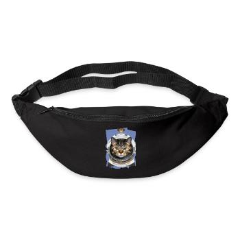 Weltraum Katze 1 - Gürteltasche - Schwarz - Vorne