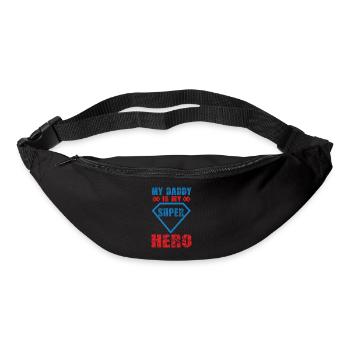 Super Hero Dad - Gürteltasche - Schwarz - Vorne