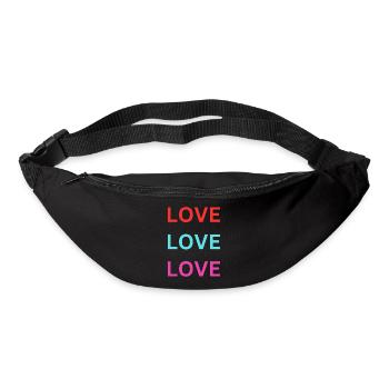 LOVE LOVE - Gürteltasche - Schwarz - Vorne