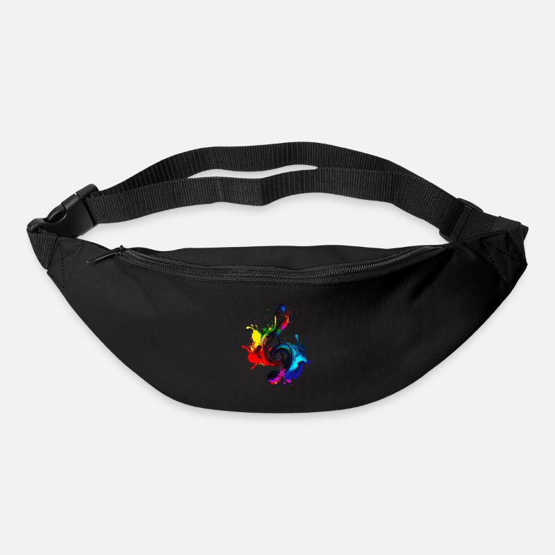 Violinschlüssel - Gürteltasche - Schwarz