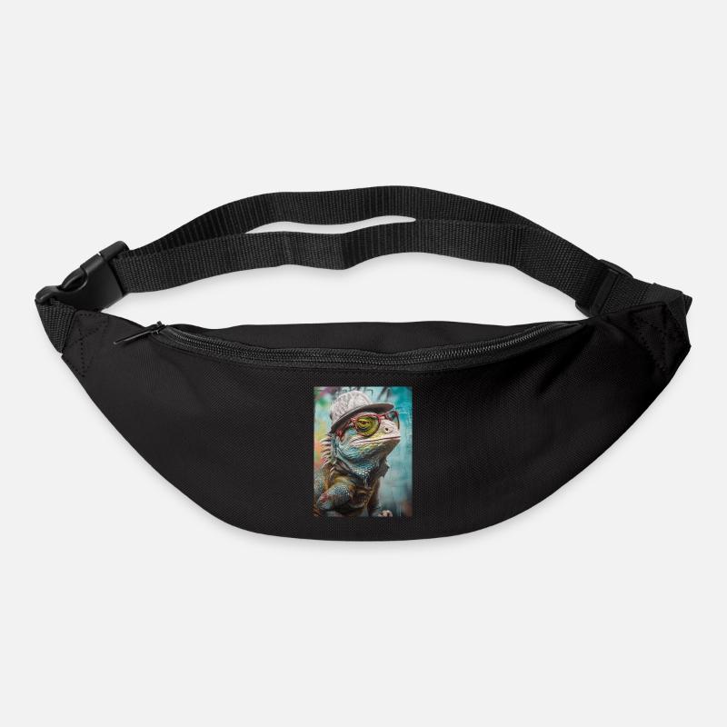 Tierischer Stil - Gürteltasche - Schwarz
