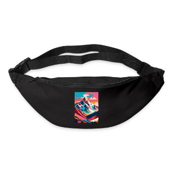 Montagne - Sac banane - noir - Devant