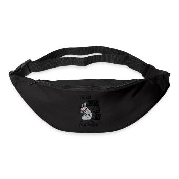 Je ne suis pas fou, je suis juste unique - Sac banane - noir - Devant