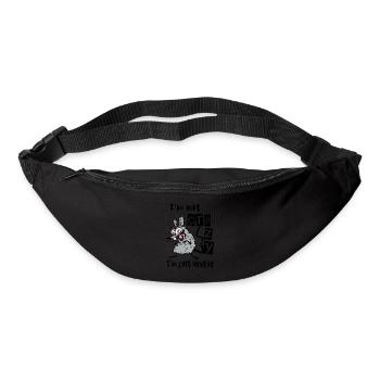 Je ne suis pas fou, je suis juste unique - Sac banane - noir - Devant