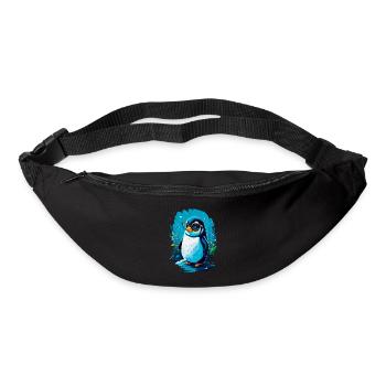 Pingouin mignon - Sac banane - noir - Devant