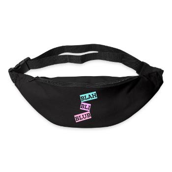 Blah Bli Blub - Gürteltasche - Schwarz - Vorne