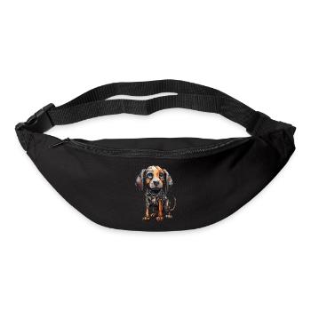 Cyber Pup: tech streetwear for puppies - Bum bag - black - Front