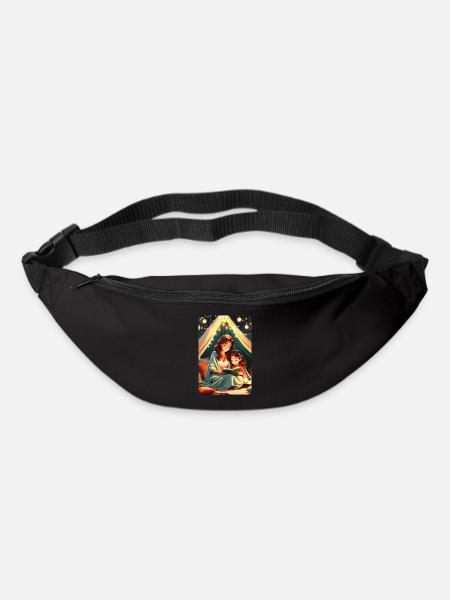 personalisiertes Design-Muttergeschenk - Gürteltasche - Schwarz