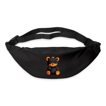 Kinder Teddybär guckt Süß - Gürteltasche - Schwarz - Vorne
