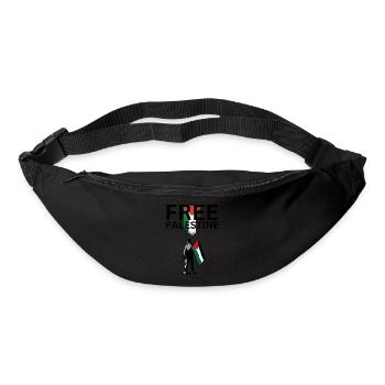 Palestine libre - Sac banane - noir - Devant