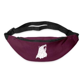 Angry Polar Bear - Bum bag - burgundy - Front