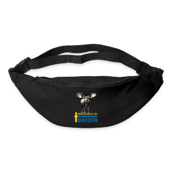 Sweden Swedish moose best animal antlers deer deer - Bum bag - black - Front