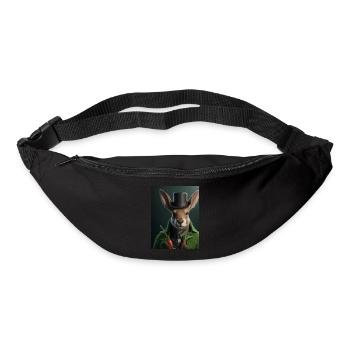 Patron de la mafia végétalien Gangster Bunny - Sac banane - noir - Devant