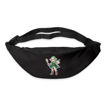 Elf Fantasy Illustration - Gürteltasche - Schwarz - Vorne