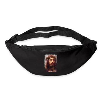jesus bible christian religion christian cross christian - Bum bag - black - Front