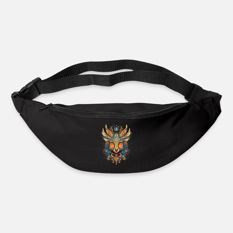 Cerf bohème - Sac banane - noir