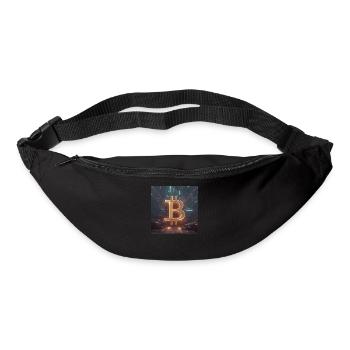 Futuristische Bitcoin-Energie - Gürteltasche - Schwarz - Vorne