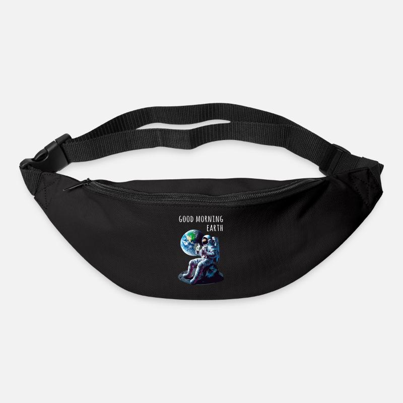 Guten Morgen Erde Astronaut - Gürteltasche - Schwarz