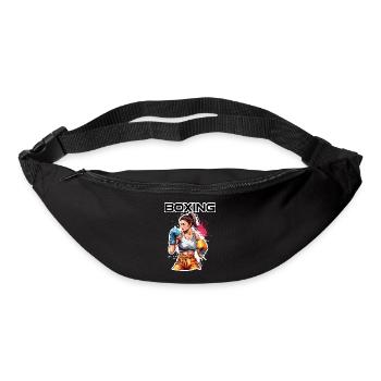 Boxer / Sports / Fight / Arena / Boxing Ring / Fists - Bum bag - black - Front
