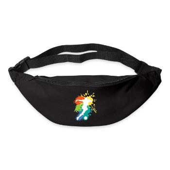 Schöne Fußball Geschenkidee Fußballer Design - Gürteltasche - Schwarz - Vorne