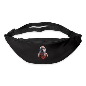 Weltraum Abenteuer Mit Astronautenaffe - Gürteltasche - Schwarz - Vorne