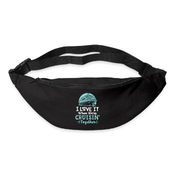 Kreuzfahrturlaub für Paare - Gürteltasche - Schwarz - Vorne