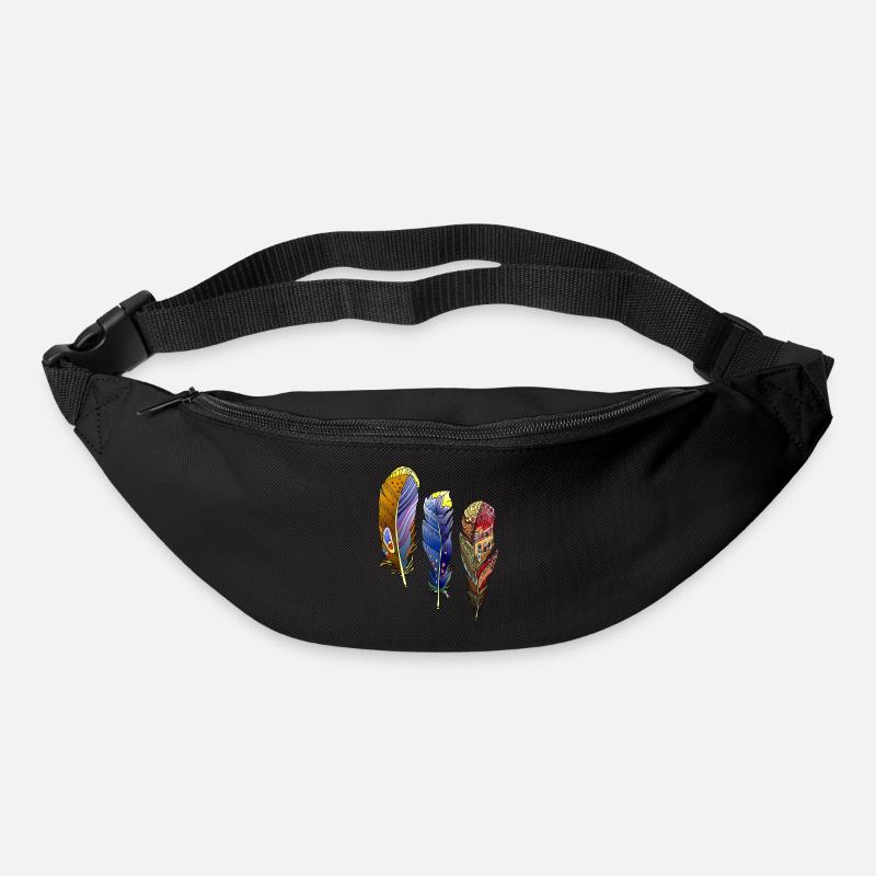 Feder - Gürteltasche - Schwarz