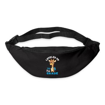 In die 7. Klasse hochgestuft - Lustige Giraffe - Gürteltasche - Schwarz - Vorne