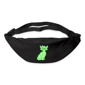 Cute Girl Cat Pretty Bow Woman Female - Bum bag - black - Front