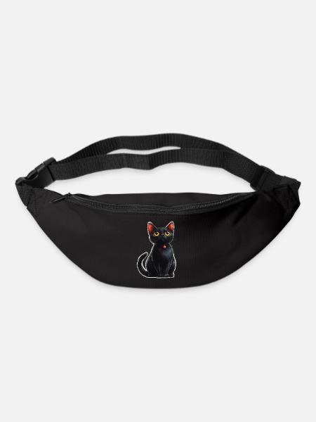 Chat noir - Sac banane - noir