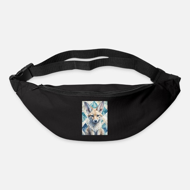 Éléphant coloré - Sac banane - noir
