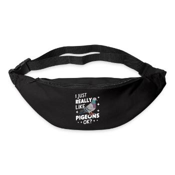 Pigeon Pigeons Animal Bird - Bum bag - black - Front