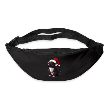 Weihnachtsmann Ratte - Gürteltasche - Schwarz - Vorne