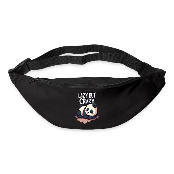 Lazy But Crazy - Bum bag - black - Front
