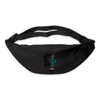 Attrapez-moi si vous le pouvez ! Cactus Skateboarder - Sac banane - noir - Devant
