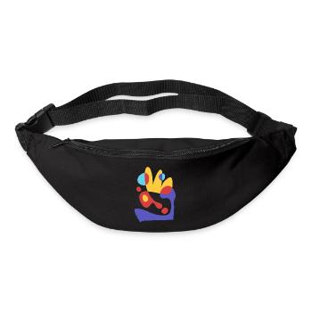 abstract tropical beeze - bauhaus style - Bum bag - black - Front