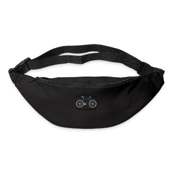 Funny Gift Antique Mountain Bike Enthusiast - Bum bag - black - Front