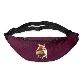 Athlete Skateboarding Hamster - Gürteltasche - Burgunderrot - Vorne