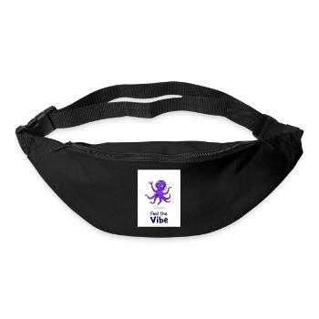 Feel the Vibe: Octopus with Headphones Motiv! - Bum bag - black - Front