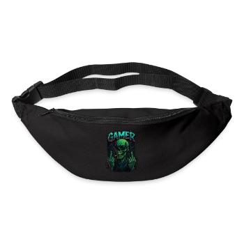Zombie Gamer – Funny Gaming Design - Bum bag - black - Front